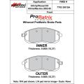 Brake Pads Wilwood 150-D0815AK PM ProMatrix D815A Street Performance Racing Pads .605