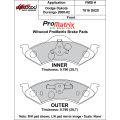 Brake Pads Wilwood 150-D0820K PM ProMatrix D820 Street Performance Racing Pads .79