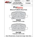 Brake Pads Wilwood 150-D0865K PM ProMatrix D865 Street Performance Racing Pads .61