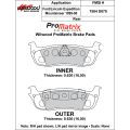 Brake Pads Wilwood 150-D0879K PM ProMatrix D879 Street Performance Racing Pads .63
