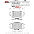 Brake Pads Wilwood 150-D0924K PM ProMatrix D924 Street Performance Racing Pads .665