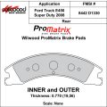 Brake Pads Wilwood 150-D1330K PM ProMatrix D1330 Street Performance Racing Pads .77