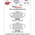 Brake Pads Wilwood 150-D1465K PM ProMatrix D1465 Street Performance Racing Pads .63