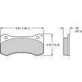 Brake Pads Wilwood 15B-13009K PolyMatrix B 6620 High-Temperature Racing Pads .80