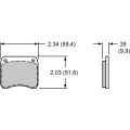 Brake Pads Wilwood 15E-8306K PolyMatrix E 5310 Street Performance Racing Pads .39