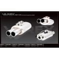 Oval body muffler XForce with Varex system 13,97cm x 24,13cm x 38,1cm