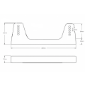 Side Mount Brackets FMIC.Pro aluminium 400 × 125 mm-4