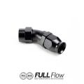 Full Flow PTFE Hose End Fitting 45 Degree AN6