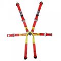 GT2I Pro Single Seater Harness 6-Point Red FIA Approved 8853-2016