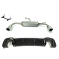 Sport muffler exhaust for VOLKSWAGEN GOLF VIII 2019 HATCHBACK