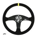 Sport Steering Wheel FMIC.Pro Classic suede 350mm offset 33mm yellow