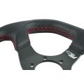 Sport Steering Wheel FMIC.Pro D-Shape leather 325mm offset 42mm red