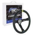 Sport Steering Wheel FMIC.Pro Track leather 350mm offset 90mm yellow