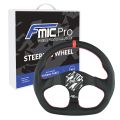Sport Steering Wheel FMIC.Pro D-Shape leather 325mm offset 42mm red