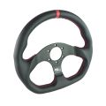 Sport Steering Wheel FMIC.Pro D-Shape leather 325mm offset 42mm red