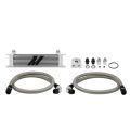 Mishimoto Universal 10 Row Oil Cooler Kit Silver