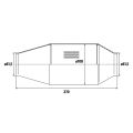 Sport catalytic converter 0-2.6L EURO 4 HJS Capacity (cpsi) 200 Euro 4