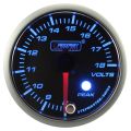 Wskaźnik Prosport Napięcie seria Stepper Motor Peak 52mm Blue
