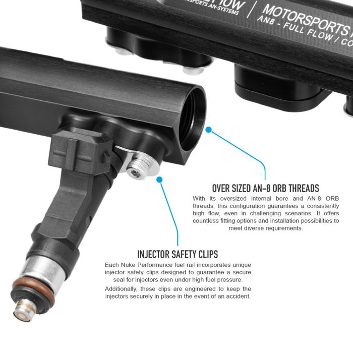 Nuke Performance Fuel Rail for BMW 6cyl S50 Euro