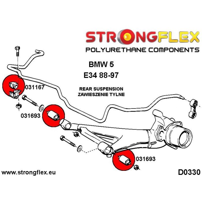 031167B: Tuleja stabilizatora tylnego BMW e24