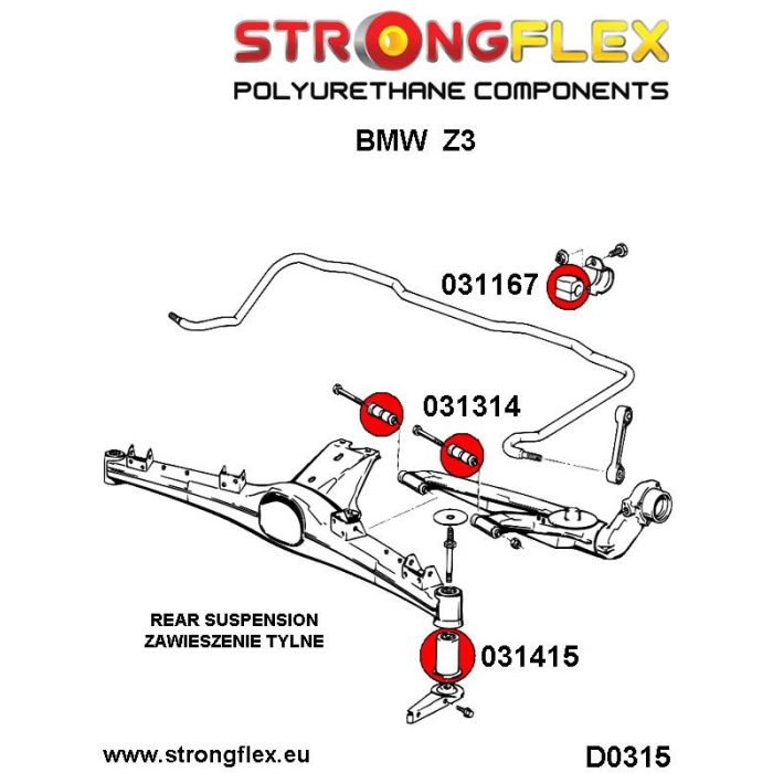 031167B: Tuleja stabilizatora tylnego BMW e24