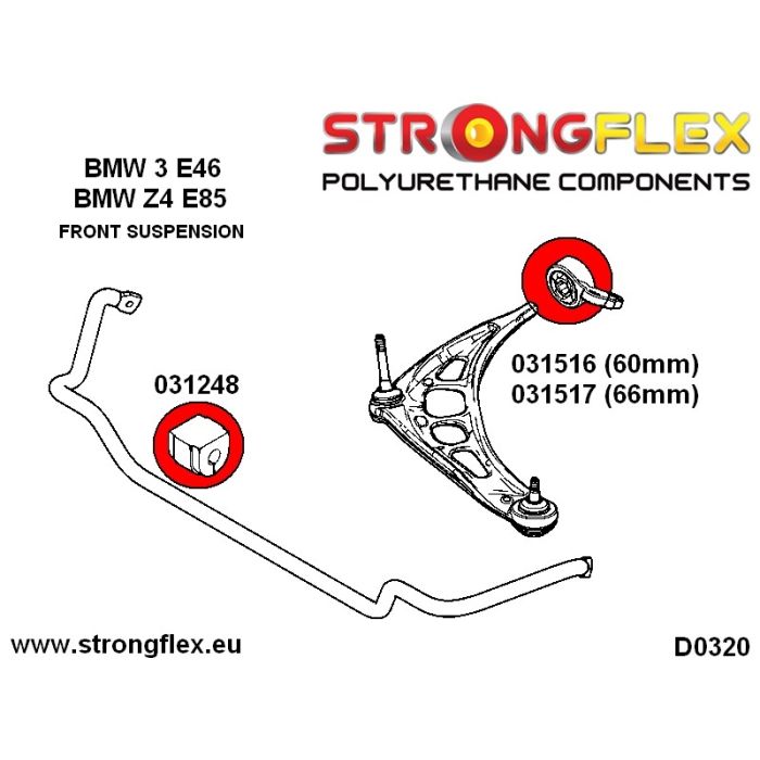 031248B: Tuleja stabilizatora przedniego BMW e39