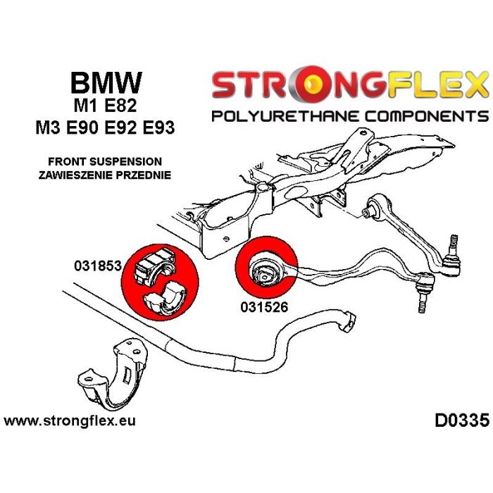 031526A: Tuleja wahacza przedniego SPORT BMW e81 e82 e87 e88