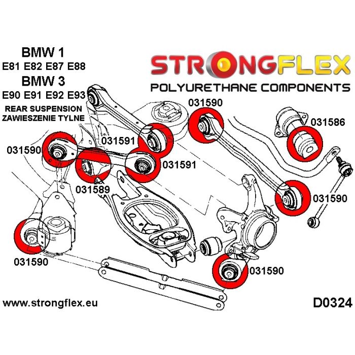 031586B: Tuleja stabilizatora tylnego BMW e46