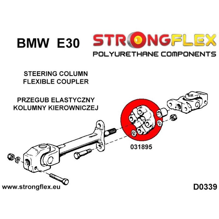 031895A: Przegub elastyczny kolumny kierowniczej SPORT BMW e30