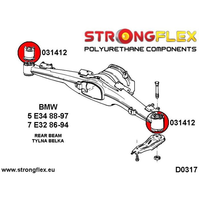 036172A: Zestaw zawieszenia tylnego SPORT BMW e32