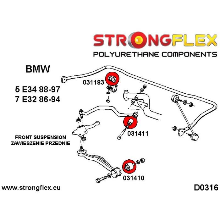 036173A: Kompletny zestaw zawieszenia SPORT BMW e32