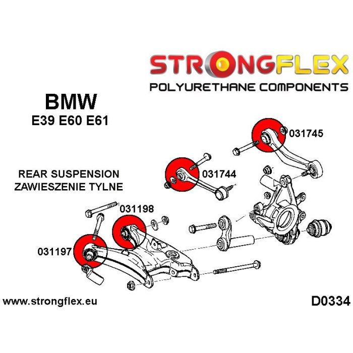 036233B: Kompletny zestaw zawieszenia E39 Sedan BMW e39