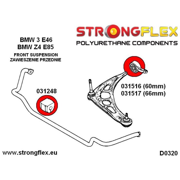 036238A: Kompletny zestaw zawieszenia BMW E46 M3 SPORT BMW e46