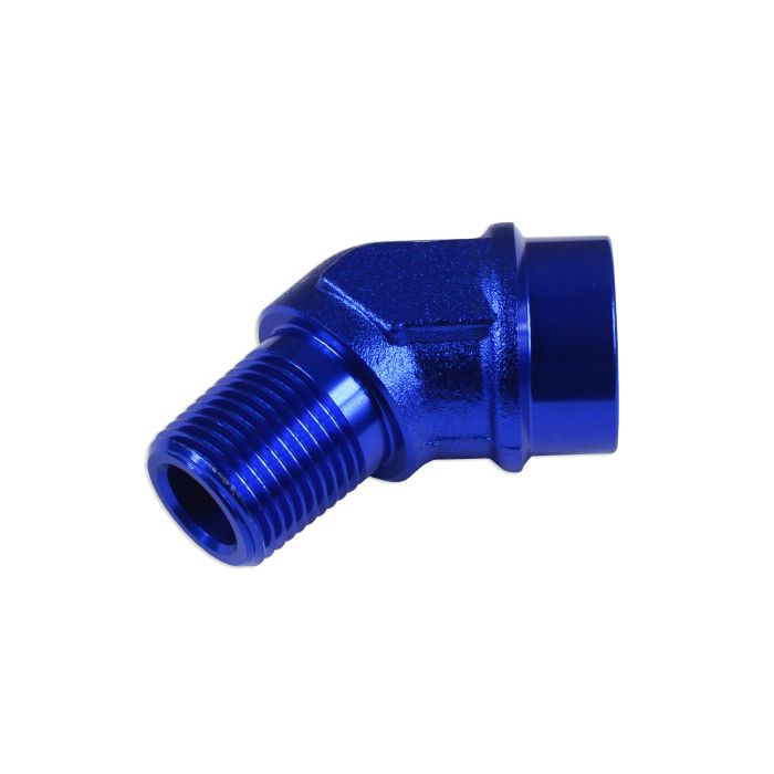 1/8 NPT 45' Nypel adapter żeńsko-męski Niebieski