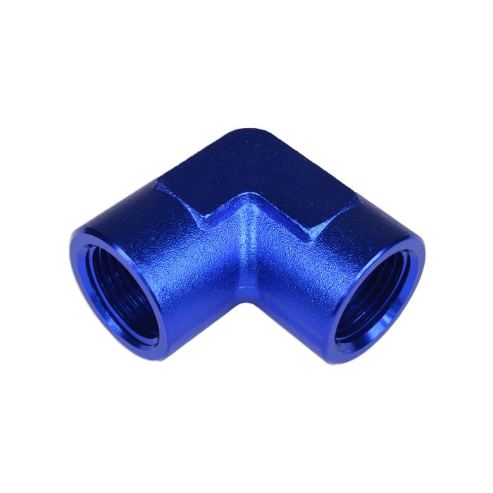 1/8 NPT 90' Nypel adapter żeńsko-żeński Niebieski