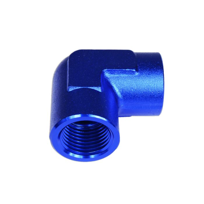 1/8 NPT 90' Nypel adapter żeńsko-żeński Niebieski