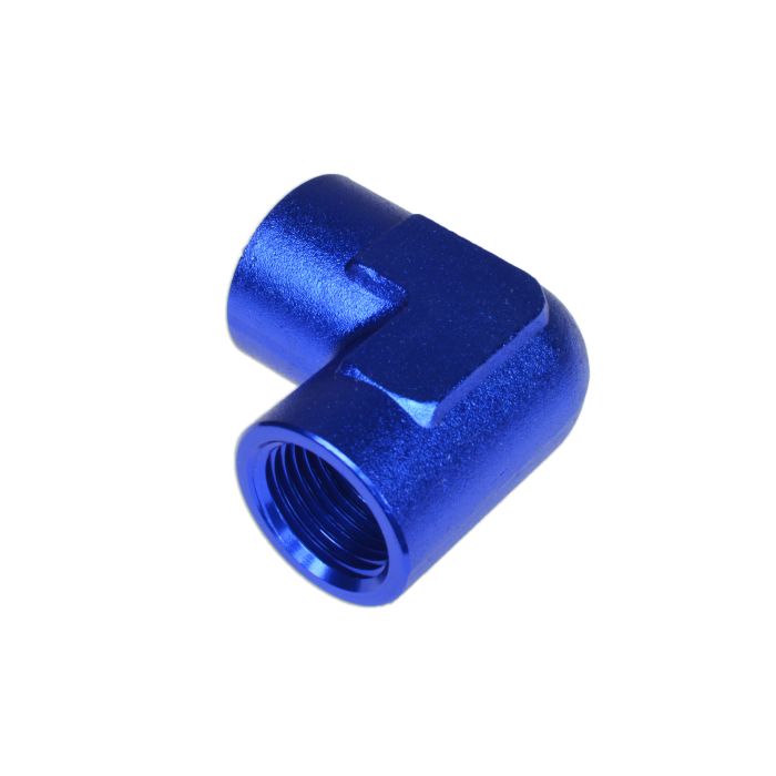 1/8 NPT 90' Nypel adapter żeńsko-żeński Niebieski