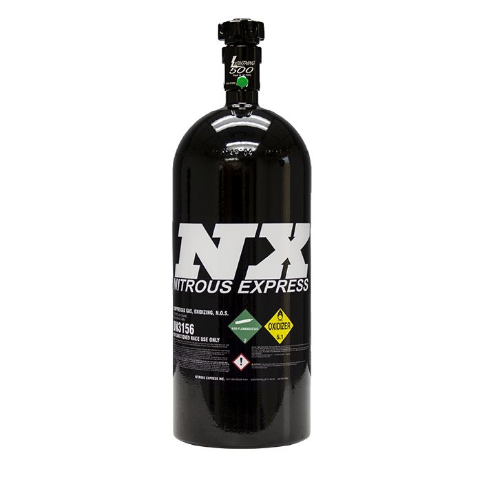 6.8kg (15Lb) Bottle W/ Lightning 500 Valve 6.89 Dia. X 20.19 Tall Nitrous Express NX11150