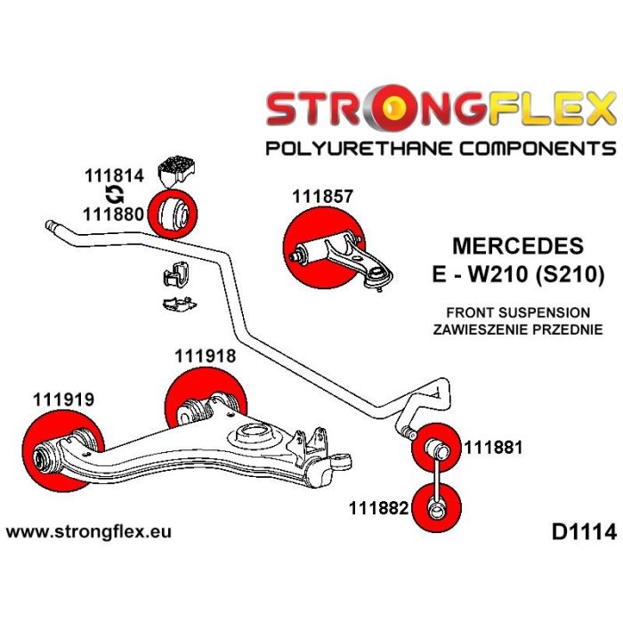 111814A: Tuleja stabilizatora przedniego - wewnętrzna SPORT Mercedes R129