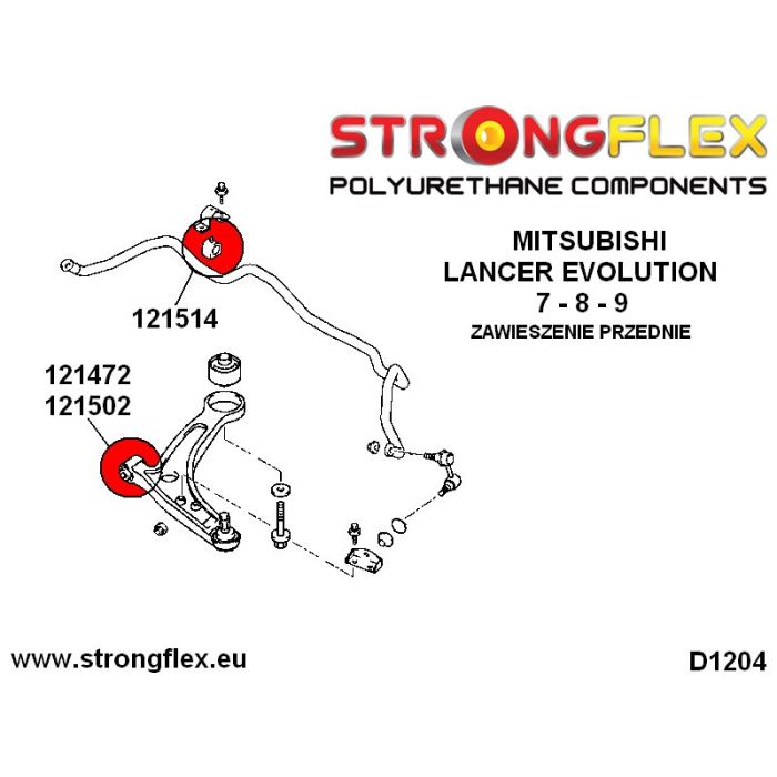 121514A: Tuleja stabilizatora SPORT