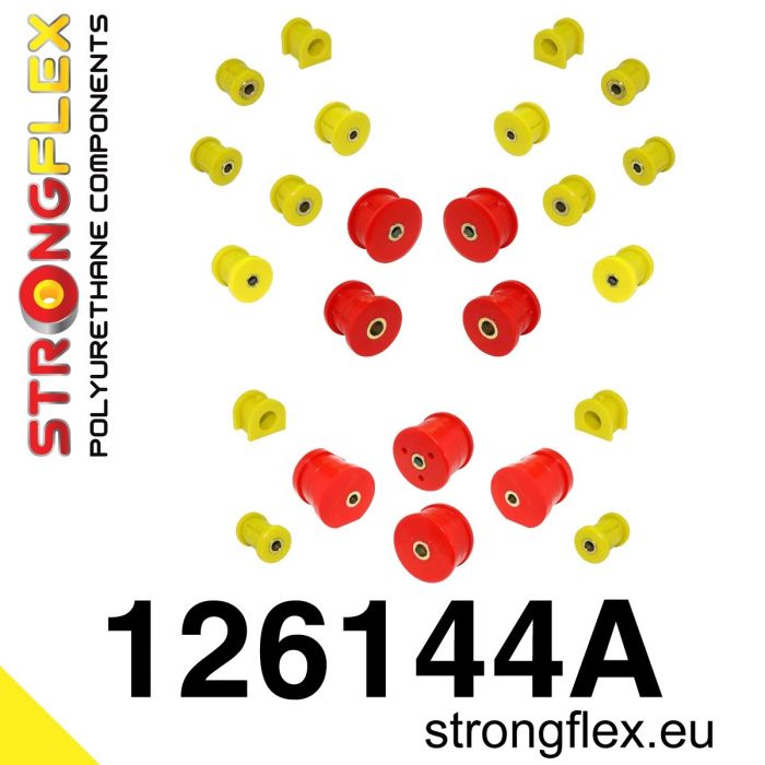 126144A: Zestaw poliuretanowy kompletny SPORT Mitsubishi Lancer EVO 7/8/9