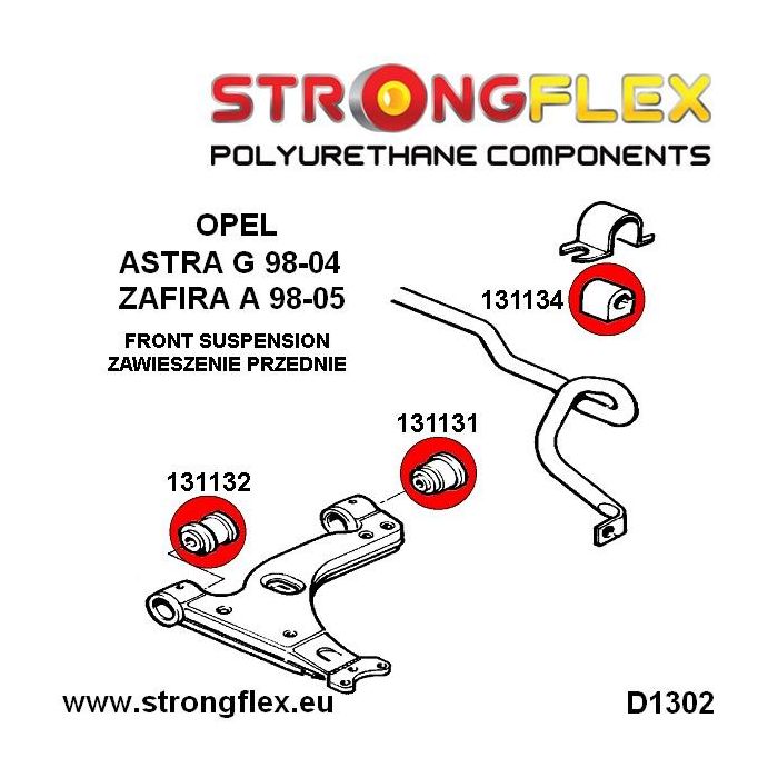 131134A: Tuleja stabilizatora przedniego SPORT Opel Ascona B