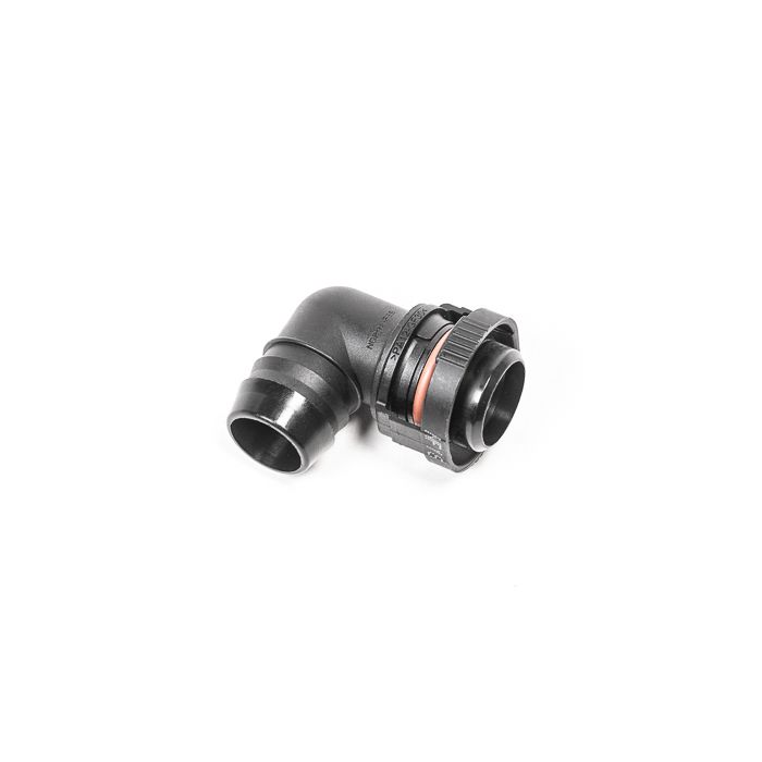 V2 Quick Connect 19mm Male to 3/4IN Barb 90DEG Radium Engineering