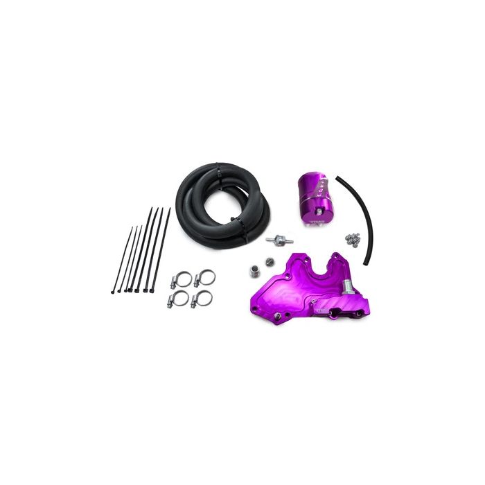 Oil Catch Can Kit Small Purple 17 mm RTMG Performance for 1.8 / 2.0 TSI EA888.3 