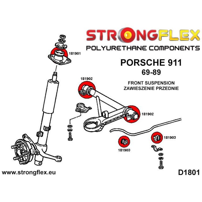 181902A: Tuleja wahacza przedniego SPORT Porsche 911