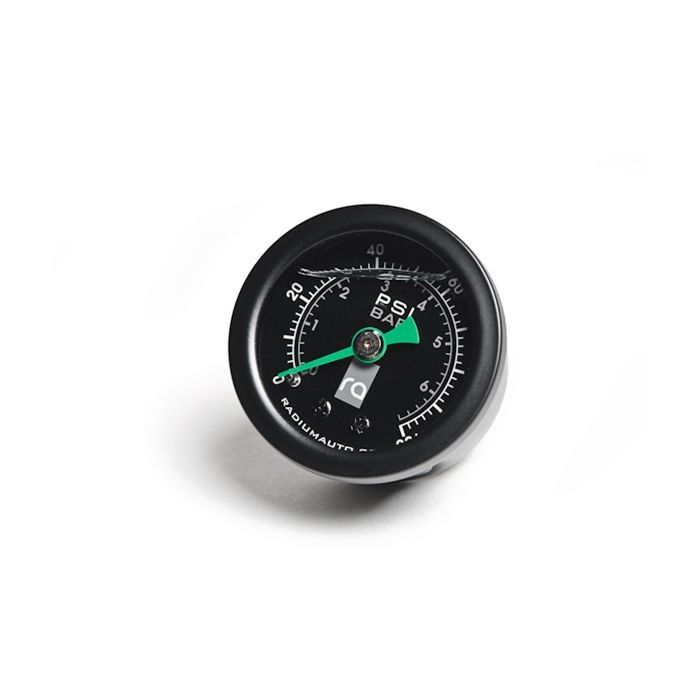 Fuel Pressure Gauge With 6AN Inline Adapter Radium Engineering