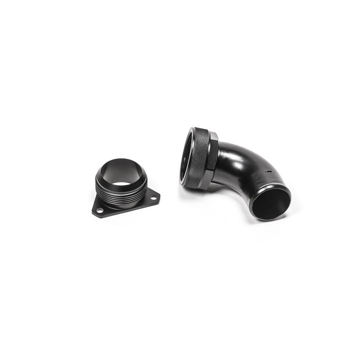 FCST-X 3-Bolt Remote Mount Fill Neck 24AN Elbow 1.5IN Barb Radium Engineering