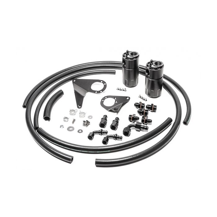 Dual Catch Can Kit for Mitsubishi EVO X Fluid Lock Radium Engineering