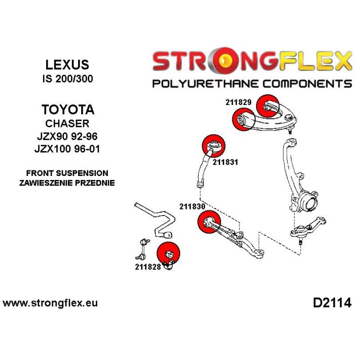 211831A: Tuleja przedniego drążka SPORT Lexus IS