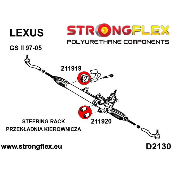 211919A: Obejma przekładni kierowniczej SPORT